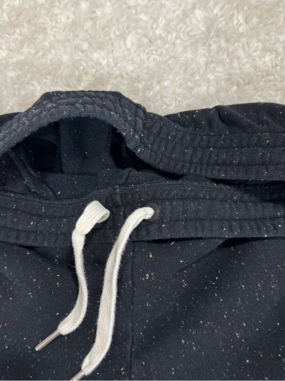 Rag & Bone Women’s City Sweatpants Black Multicolored Dots Cotton Size Medium - Picture 9 of 12